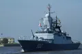 Корвет проекта 20380 «Бойкий» на главном военно-морском параде в Кронштадте. 29 июля 2018
