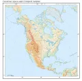 Скалистые горы на карте Северной Америки