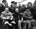 Лидеры союзных держав на Крымской (Ялтинской) конференции. 4 февраля 1945