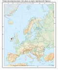 Озеро (водохранилище) Лох-Дерг на карте зарубежной Европы