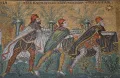 Поклонение волхвов. Мозаика нефа церкви Сант-Аполлинаре-Нуово в Равенне. 561–569