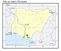 Аба на карте Нигерии