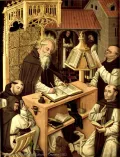 Мастер из монастыря Парраль. Святой Иероним в скриптории. Сеговия (Испания). Между 1480 и 1490