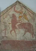 Возвращение воина. Фреска из луканской гробницы, Пестум (Италия). 375–370 до н. э. 