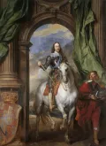 Антонис ван Дейк. Карл I со святым Антонием. 1633