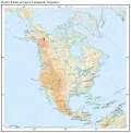 Плато Юкон на карте Северной Америки