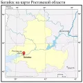 Батайск на карте Ростовской области