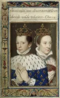 Франсуа Клуэ. Король Франции Франциск II и его супруга Мария Стюарт, королева Шотландии. Миниатюра из Часослова Екатерины Медичи. 1530–1699