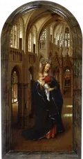 Ян ван Эйк. Мадонна в церкви. Ок. 1440