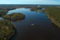 Типичный ландшафт северо-запада Ленинградской области (долина реки Вуокса с системой озёр)
