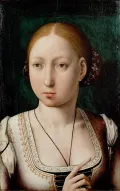 Хуан де Фландес. Портрет Хуаны Безумной. Ок. 1500
