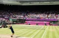 Теннисисты Эндрю Маррей и Роджер Федерер во время финального матча Игр XXX Олимпиады