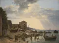 Сильвестр Щедрин. Малая гавань в Сорренто с видом на острова Искья и Прочидо. 1826
