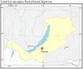 Улан-Удэ на карте Республики Бурятия