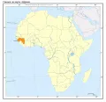 Гвинея на карте Африки