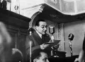 Аднан Мендерес выступает на заседании Великого национального собрания Турции после избрания премьер-министром. 29 мая 1950