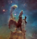 Столпы Творения в туманности Орёл (телескоп «Хаббл»)