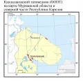 Кандалакшский заповедник (ООПТ) на карте Мурманской области и северной части Республики Карелия