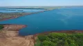 Водохранилище Илья-Солтейра в районе плотины (Бразилия)