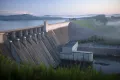 Плотина водохранилища Бивер-Лейк в Арканзасе (США)