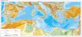 Физическая карта Средиземного моря