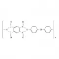 Структурная формула поли-4,4´-дифениленоксидпиромеллитимида