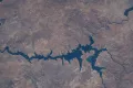 Водохранилище Кебан на реке Евфрат (Турция). Вид из космоса