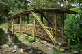 Традиционный мост из бамбука в Национальном археологическом парке в Тьеррадентро