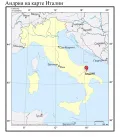 Андрия на карте Италии