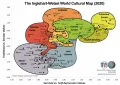 Всемирная культурная карта Инглхарта–Вельцеля – Обзор мировых ценностей 7 (2020 г.)