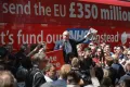 Борис Джонсон выступает с речью во время кампании Vote Leave. Йорк. 2016