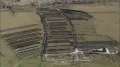 Вид на старые торфяные разработки. Съёмка с воздуха (графство Донегол, Ирландия)