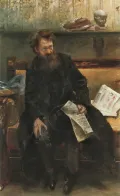 Ловис Коринт. Портрет Петера Хилле. 1902