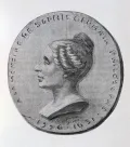 Медаль с изображением Софи Жермен. Гравюра. 19 в.