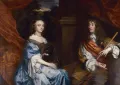 Питер Лели. Портрет Анны Хайд, герцогини Йоркской, и короля Якова II. Ок. 1661–1662