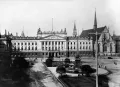 Главное здание Лейпцигского университета и университетская церковь Паулинеркирхе. Ок. 1925