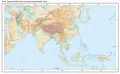 Река Тигр и её бассейн на карте зарубежной Азии