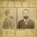 Альфонс Бертильон. Идентификатор автопортрета, сделанный по его собственным методам. 20 ноября 1893