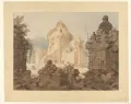 Корнелис Спрингер. Вид на руины храмового комплекса Севу (Центральная Ява, Индонезия). Ок. 1827–1891