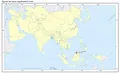 Бруней на карте зарубежной Азии