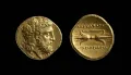 Монета Александра I Молосского, золото. Эпир (Греция). 350–331 до н. э.