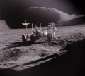 Луноход на поверхности Луны (экспедиция «Аполлон-15»)
