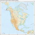 Полуостров Аляска на карте Северной Америки