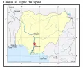 Онича на карте Нигерии