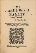 William Shakespeare. The Tragicall Historie of Hamlet Prince of Denmarke. London, 1603 (Уильям Шекспир. Гамлет). Титульный лист