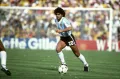 Диего Марадона на чемпионате мира по футболу. Стадион «Саррия», Барселона. 1982