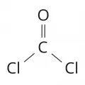 Структурная формула фосгена