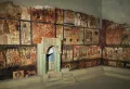 Реплика убранства западной стены синагоги в Дура-Европос с циклом фресок на ветхозаветные сюжеты и нишей для свитков Торы (249–250)