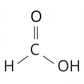 Структурная формула муравьиной кислоты