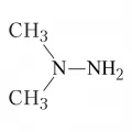 Структурная формула 1,1-диметилгидразина